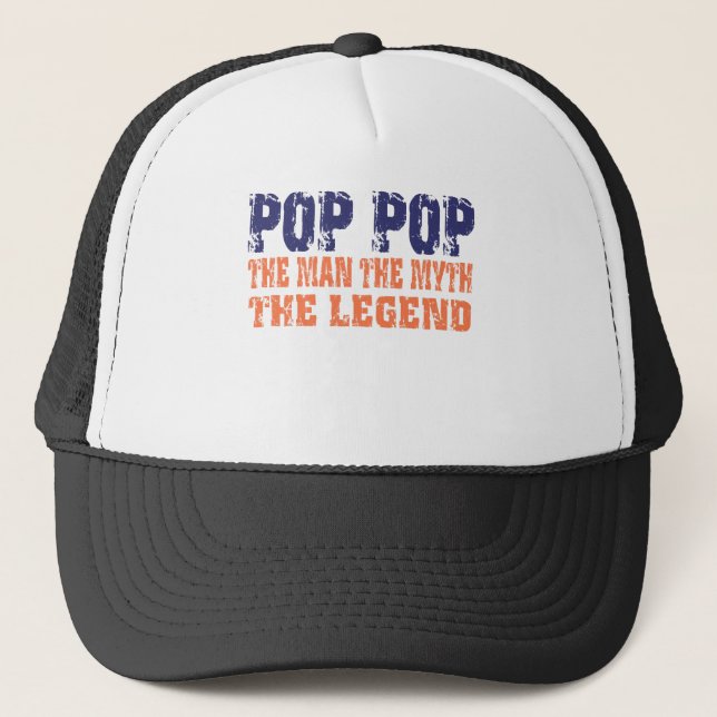 Gorra De Camionero Pop (azul Naranja) (Anverso)