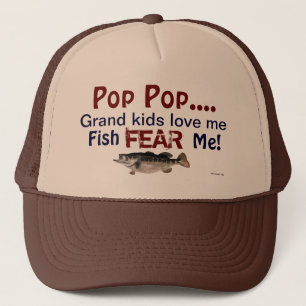 Gorra De Camionero Pop Pop... Los Grandes Niños Me Aman El Pescado Me
