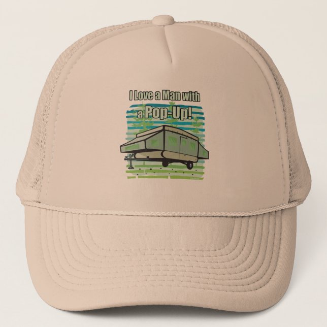 Gorra De Camionero Pop-Up de camping (Anverso)