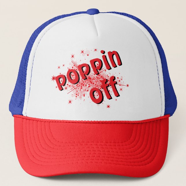 Gorra De Camionero Poppin off trucker hat (Anverso)