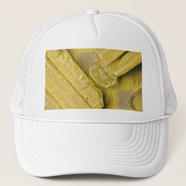 Gorra De Camionero Popsicas de helado amarillo (Anverso)