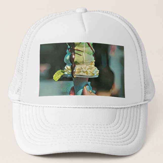 Gorra De Camionero Popsicina de helado retro (Anverso)