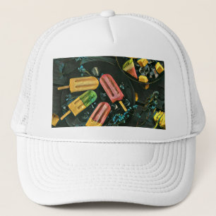 Gorra De Camionero Popsicle colorida de helado
