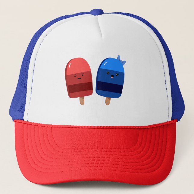 Gorra De Camionero Popsicles patrióticos (Anverso)