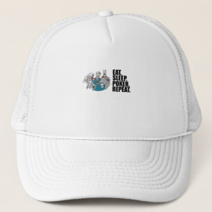 Gorra De Camionero Póquer - Comer. Duerme. Poker. Repite.