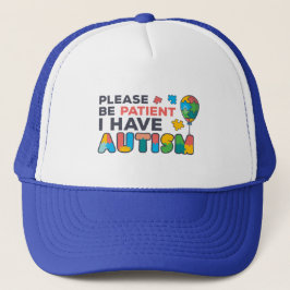 Gorra De Camionero Por Favor Sé Paciente Tengo Autismo Colorido