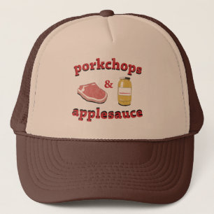 Gorra De Camionero porkchops y compota de manzanas
