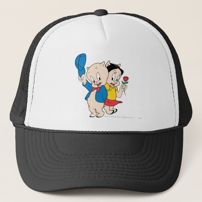 Gorra De Camionero Porky Pig and Petunia (Anverso)