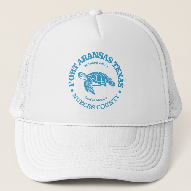Gorra De Camionero Port Aransas (tortuga marina) (Anverso)