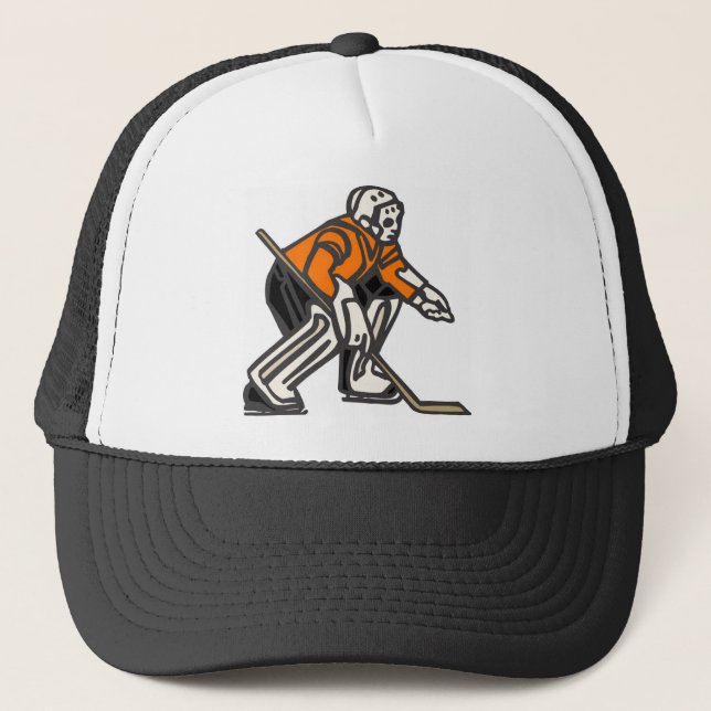 Gorra De Camionero Portero del hockey (Anverso)
