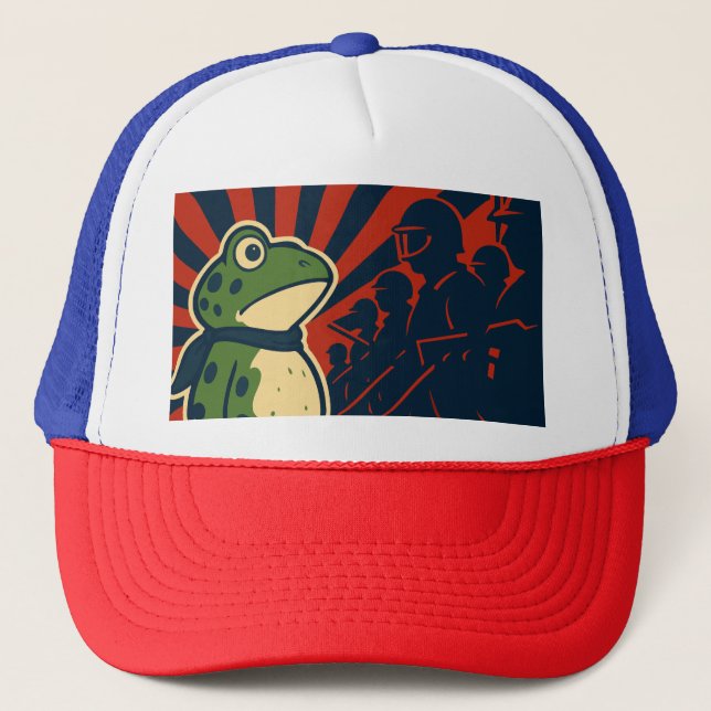 Gorra De Camionero Portland Frog Protest (Anverso)