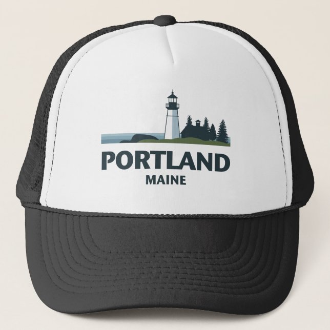Gorra De Camionero Portland Maine Estados Unidos (Anverso)