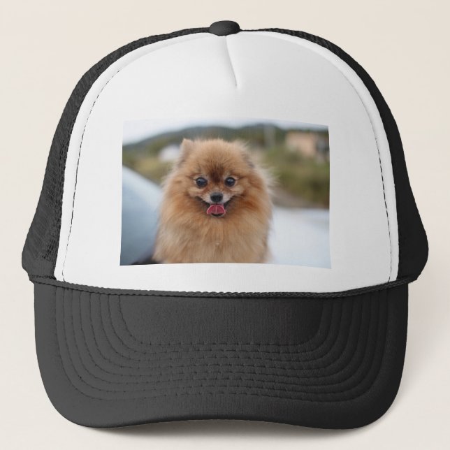 Gorra De Camionero Portrait Perro Pomeraniano (Anverso)