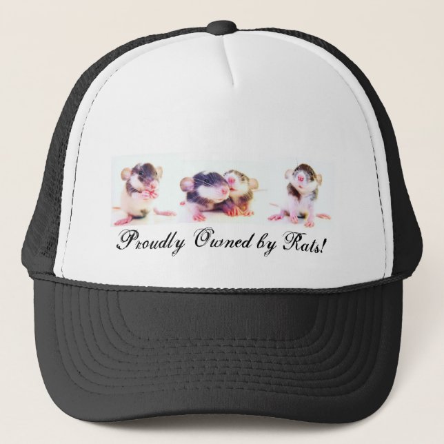 Gorra De Camionero ¡Poseído orgulloso por las ratas! (Anverso)