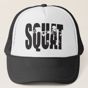 Gorra De Camionero Posición en cuclillas - motivación del gimnasio