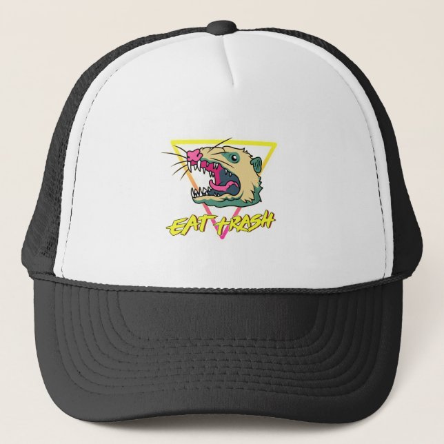 Gorra De Camionero Possum - Coma basura (Anverso)