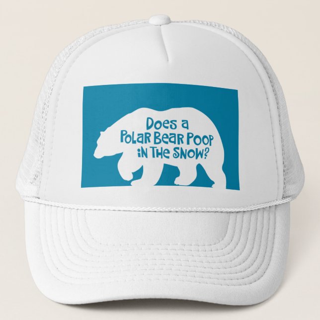 Gorra De Camionero Posta de oso polar (Anverso)