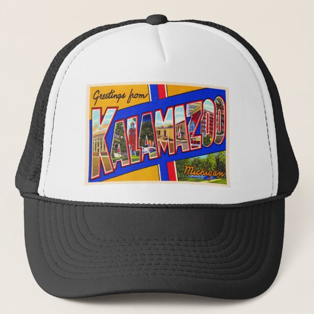 Gorra De Camionero Postal con letra grande para la cosecha de kalamaz (Anverso)