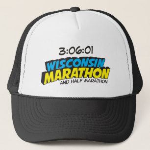 Gorra De Camionero Poste-Maratón del maratón de Wisconsin