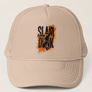 Gorra De Camionero Póster de Baloncesto de Mate - Diseño Moderno