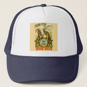 Gorra De Camionero Póster de cerveza Bock vintage: Salón de bar antig