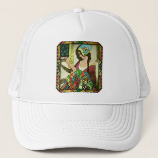 Gorra De Camionero Póster de colchonera Art Nouveau - Mujer de costur