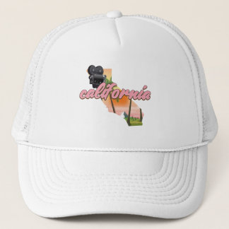 Gorra De Camionero Poster de mapas de California USA