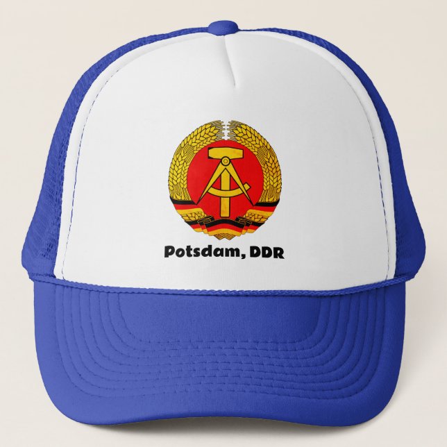 Gorra De Camionero Potsdam, RDA de la República Democrática Alemana (Anverso)