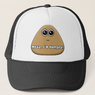 Gorra De Camionero Pou hambriento con el texto