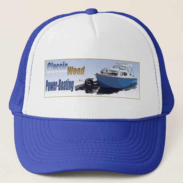 Gorra De Camionero Power-Boating clásico (Anverso)