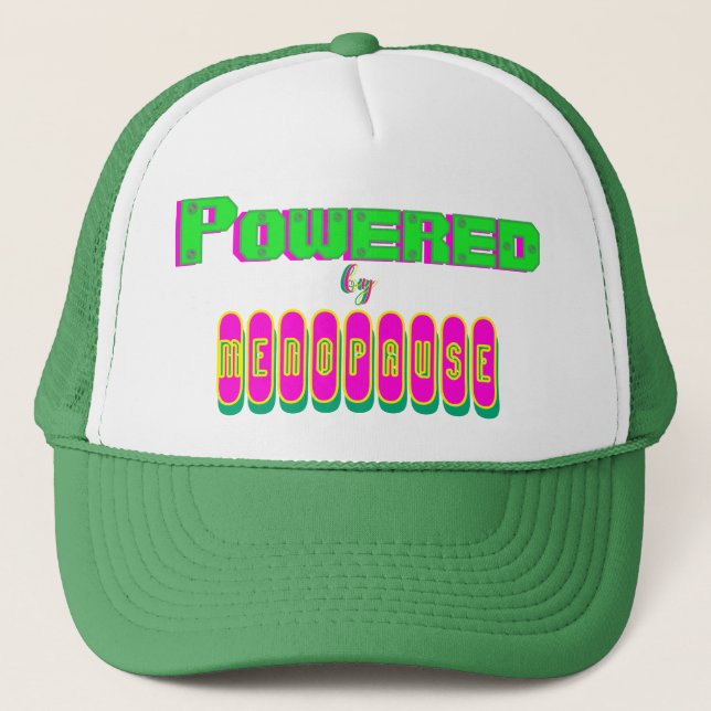 Gorra de camionero Powered by Menopause 6 (Anverso)