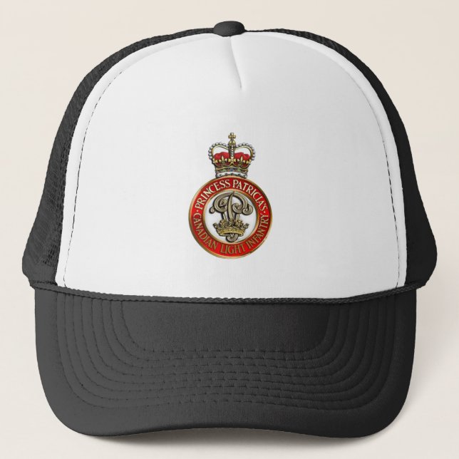 Gorra De Camionero PPCLI Cap Badge on White Back Grote (Anverso)