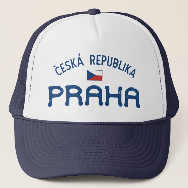 Gorra De Camionero Praga con problemas República Checa (Praha) (Anverso)