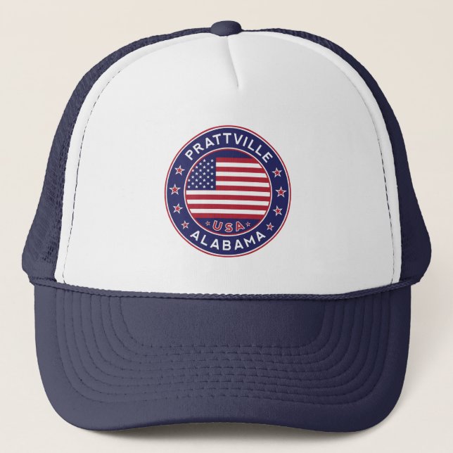 Gorra De Camionero Prattville, Alabama (Anverso)