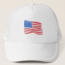 Gorra De Camionero Preámbulo de la Bandera Americana