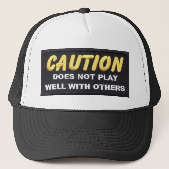 GORRA DE CAMIONERO PRECAUCIÓN (Anverso)
