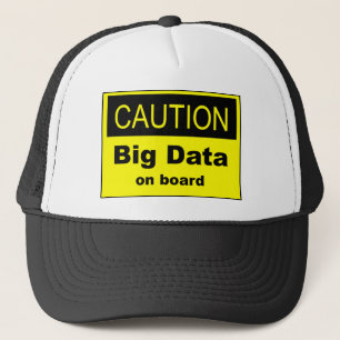 Gorra De Camionero Precaución de grandes datos a bordo