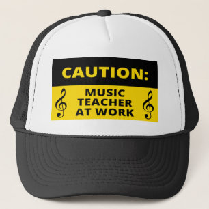 Gorra De Camionero Precaución: Profesor De Música En El Trabajo Humor
