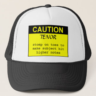 Gorra De Camionero Precaución: Tenor
