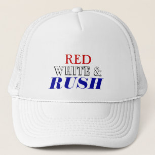 Gorra De Camionero Precipitación blanca roja