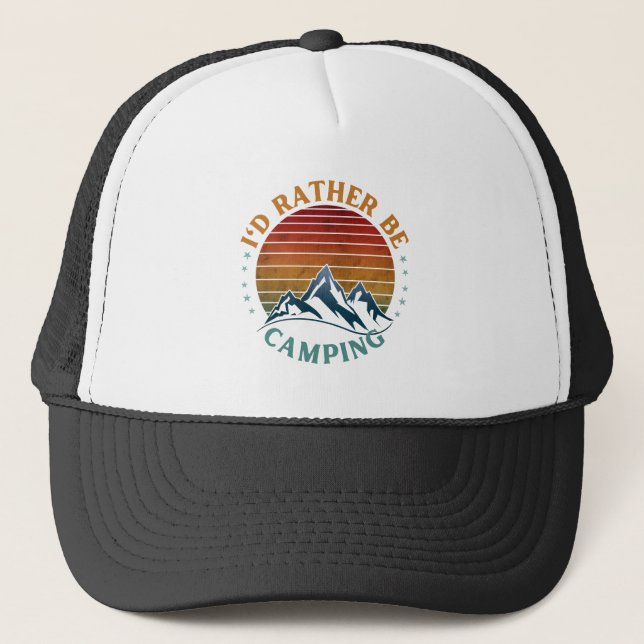 GORRA DE CAMIONERO PREFERIRÍA ESTAR DE CAMPAMENTO (Anverso)