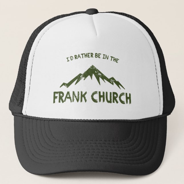 Gorra De Camionero Preferiría estar en la Iglesia de Frank (Anverso)