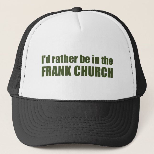 Gorra De Camionero Preferiría estar en la Iglesia de Frank (Anverso)
