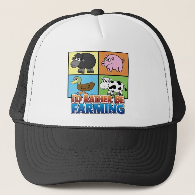 Gorra De Camionero ¡Prefiero cultivar! (agricultor virtual) (Anverso)