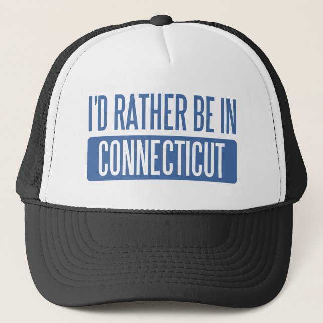 Gorra De Camionero Prefiero estar en Connecticut (Anverso)