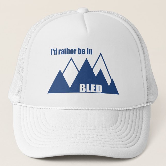 Gorra De Camionero Prefiero estar en la montaña Bled Eslovenia (Anverso)
