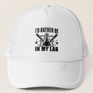 Gorra De Camionero Prefiero estar en mi taller técnico de laboratorio