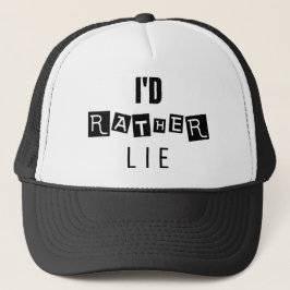 Gorra De Camionero "Prefiero Mentir" Declaración mínima |