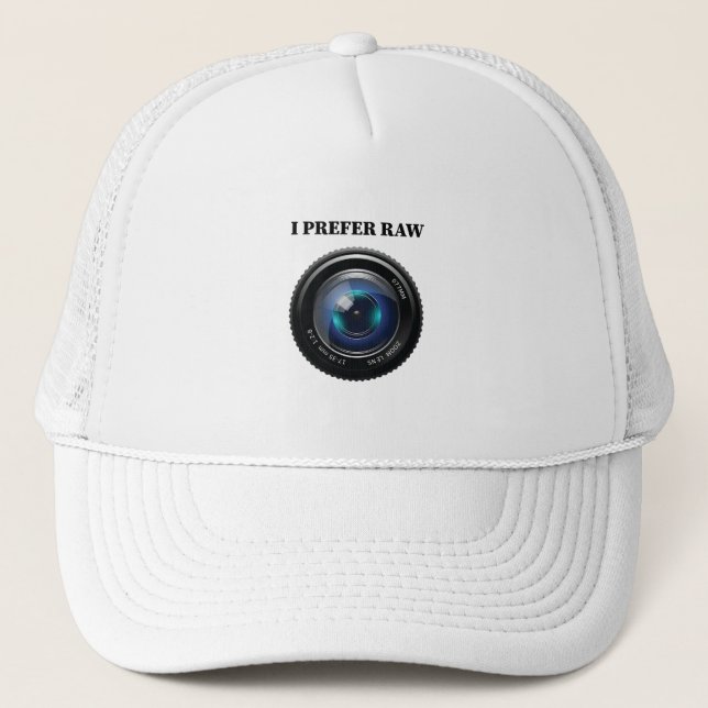 Gorra De Camionero Prefiero Raw (Anverso)