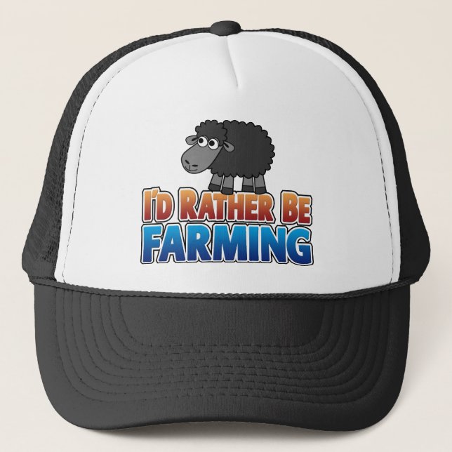 Gorra De Camionero ¡Prefiero ser agricultor! (Anverso)